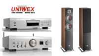 DENON PMA-900HNE+DCD-900NE PREMIUM SILVER+DALI OBERON 7 WALNUT